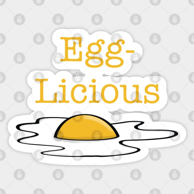 Egglicious Sunny Side Up Egg Sticker by vystudio